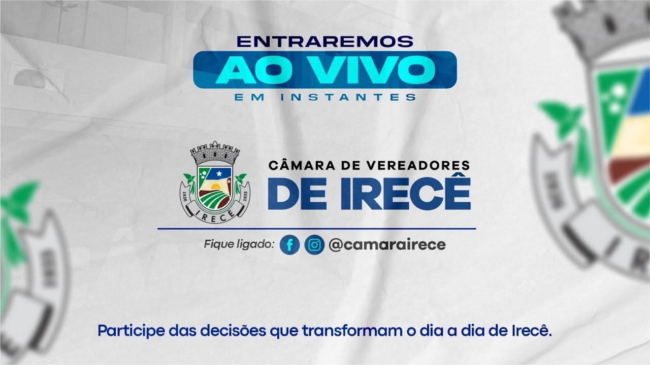 Sessão Ordinária Câmara Municipal -  Irecê-Ba 19-02-26