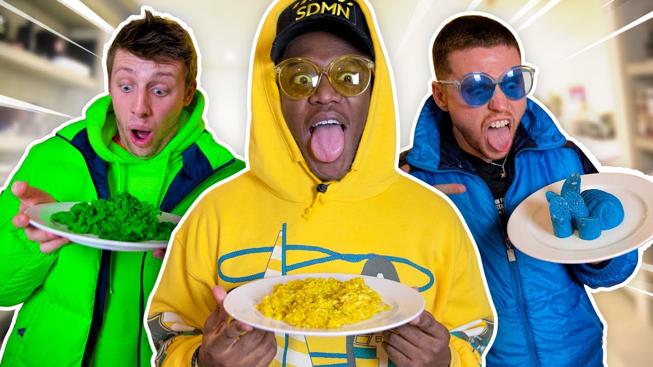 SIDEMEN EATING ONE COLOUR FOOD FOR 24 HOURS CHALLENGE