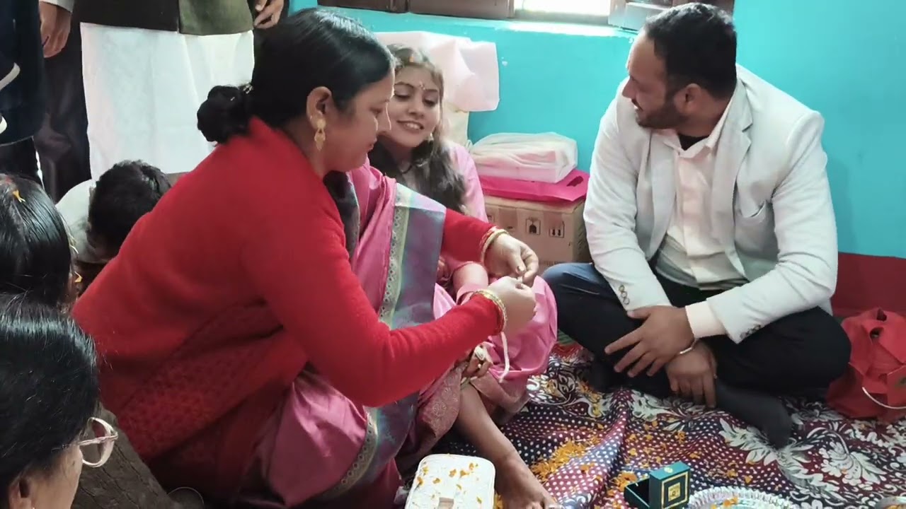 Preeti ##ring### ceremony ##love 