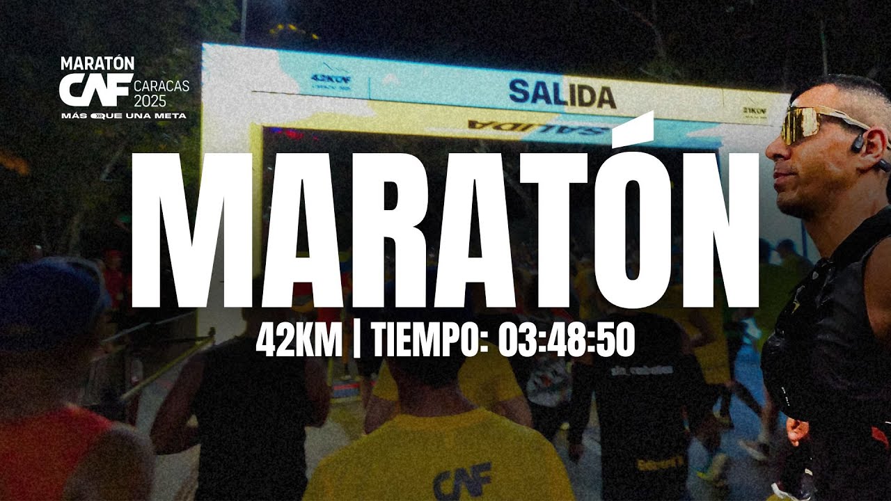 3:48 Maratón CAF 2025 en Caracas, Venezuela | 42 km