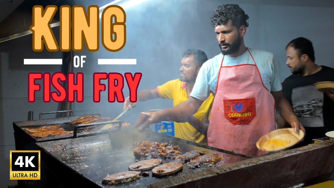 【India Walk 4K】 Raja Huli Tawa Fish Fry, Bangalore | 2025
