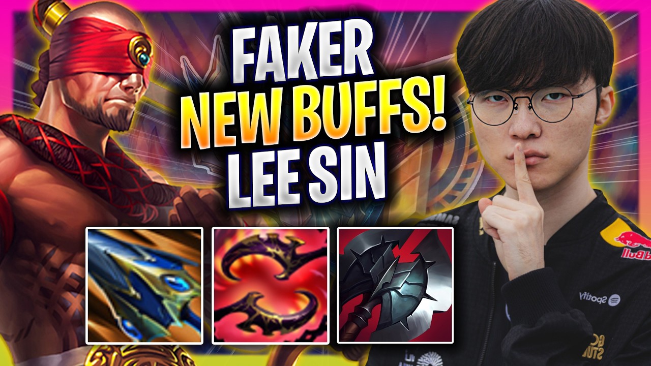 FAKER TRIES LEE SIN WITH NEW BUFFS! - T1 Faker Plays Lee Sin JUNGLE vs Vi! | Season 2026