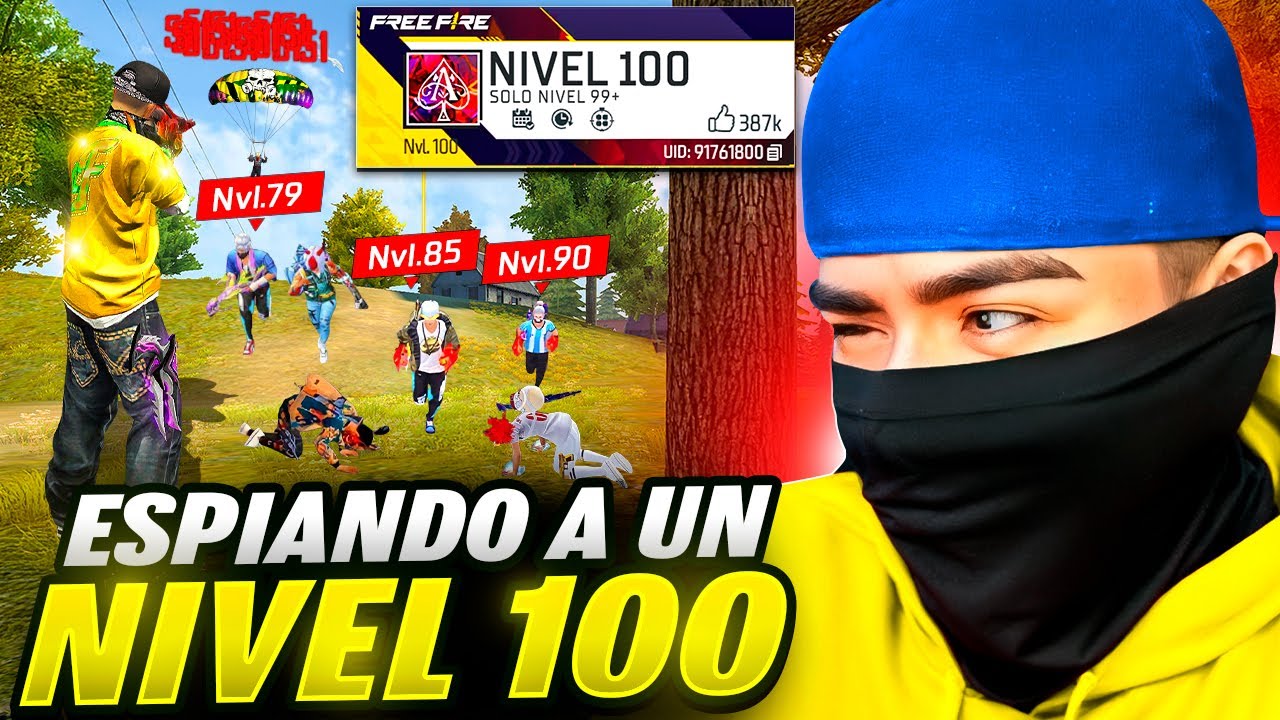 ESPIE al PRIMER JUGADOR en LLEGAR al NIVEL 100 en FREE FIRE Y PASO ALGO INCREIBLE
