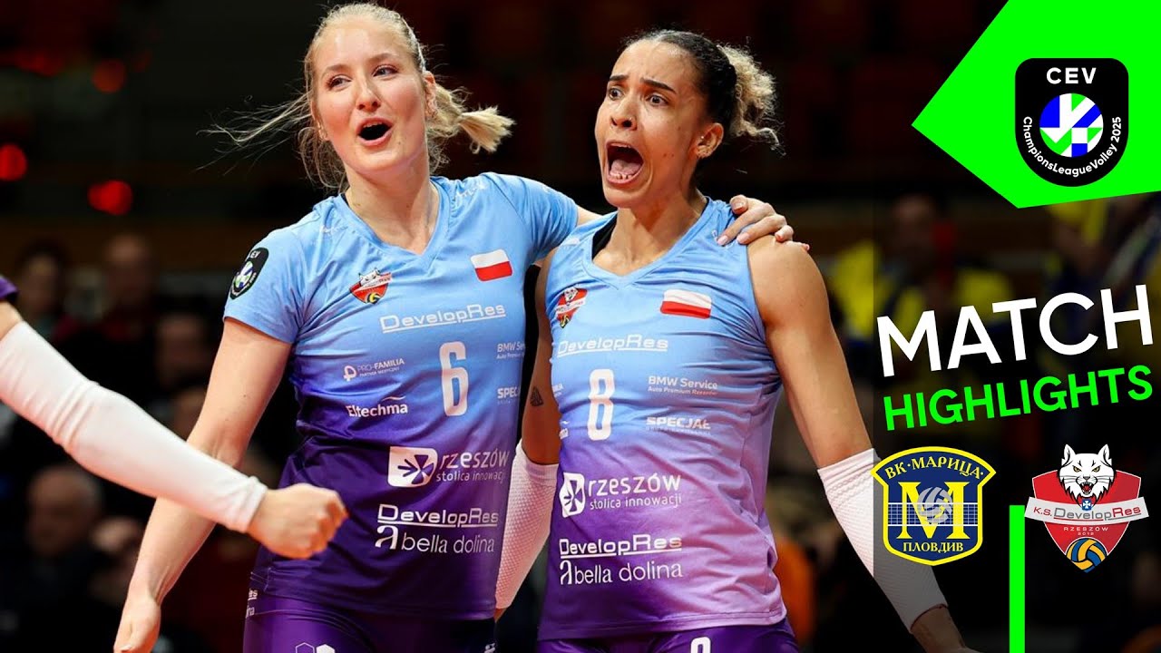 Highlights | Maritza PLOVDIV vs. Developres RZESZÓW | CEV Champions League Volley 2025