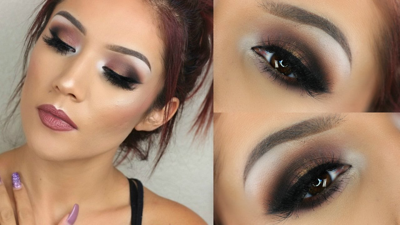 Perfect Fall Look : Dark Cranberry Eyes I Makeup Tutorial