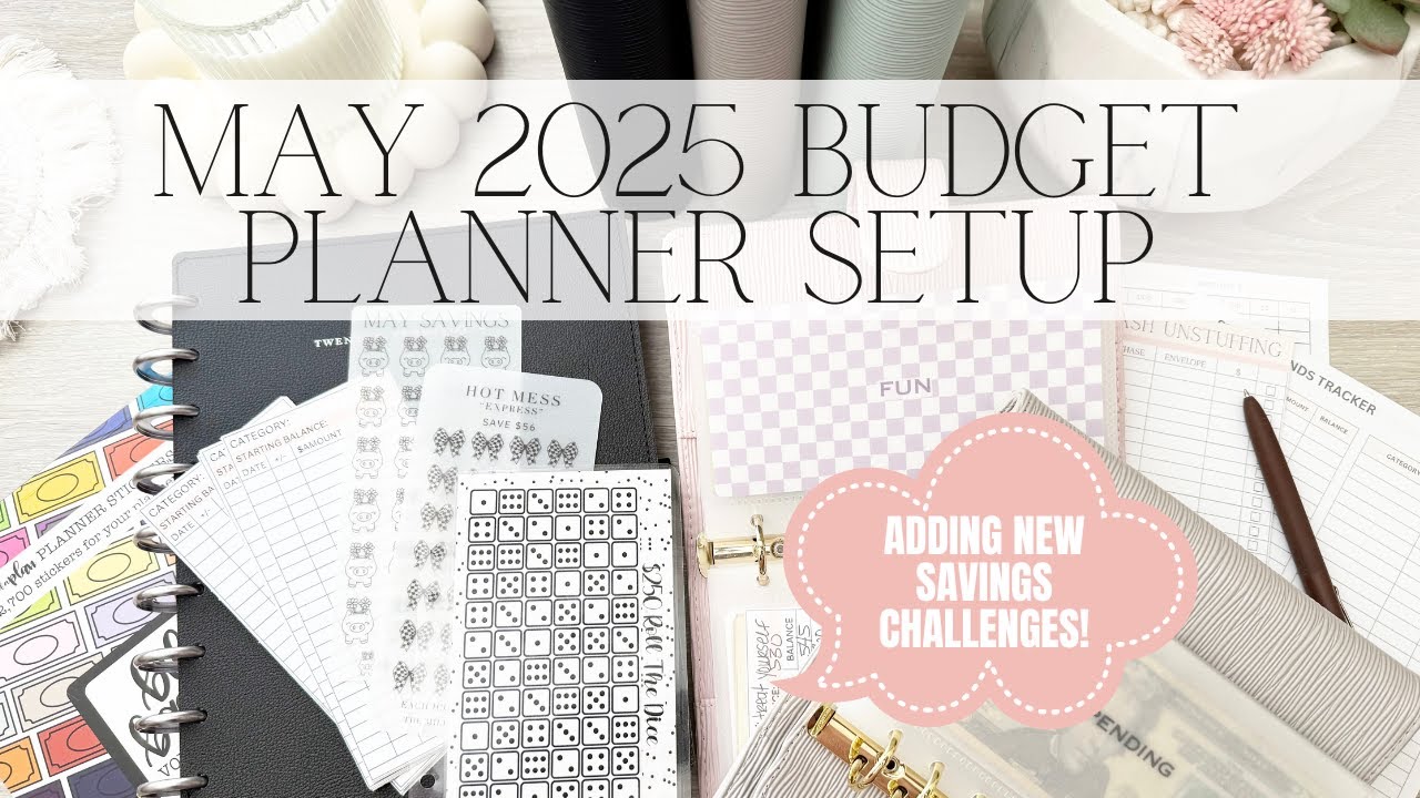 May 2025 Cash Envelope Budget Planner Setup | Setting Up My Planner for the New Month