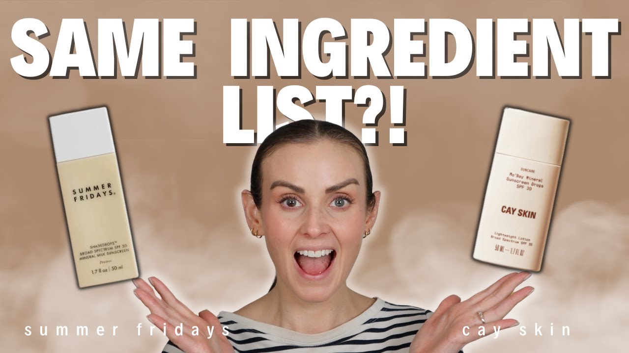 Эти солнцезащитные средства АБСОЛЮТНО ОДИНАКОВЫЕ | Summer Fridays против Cay Skin Mineral Sunscreens
