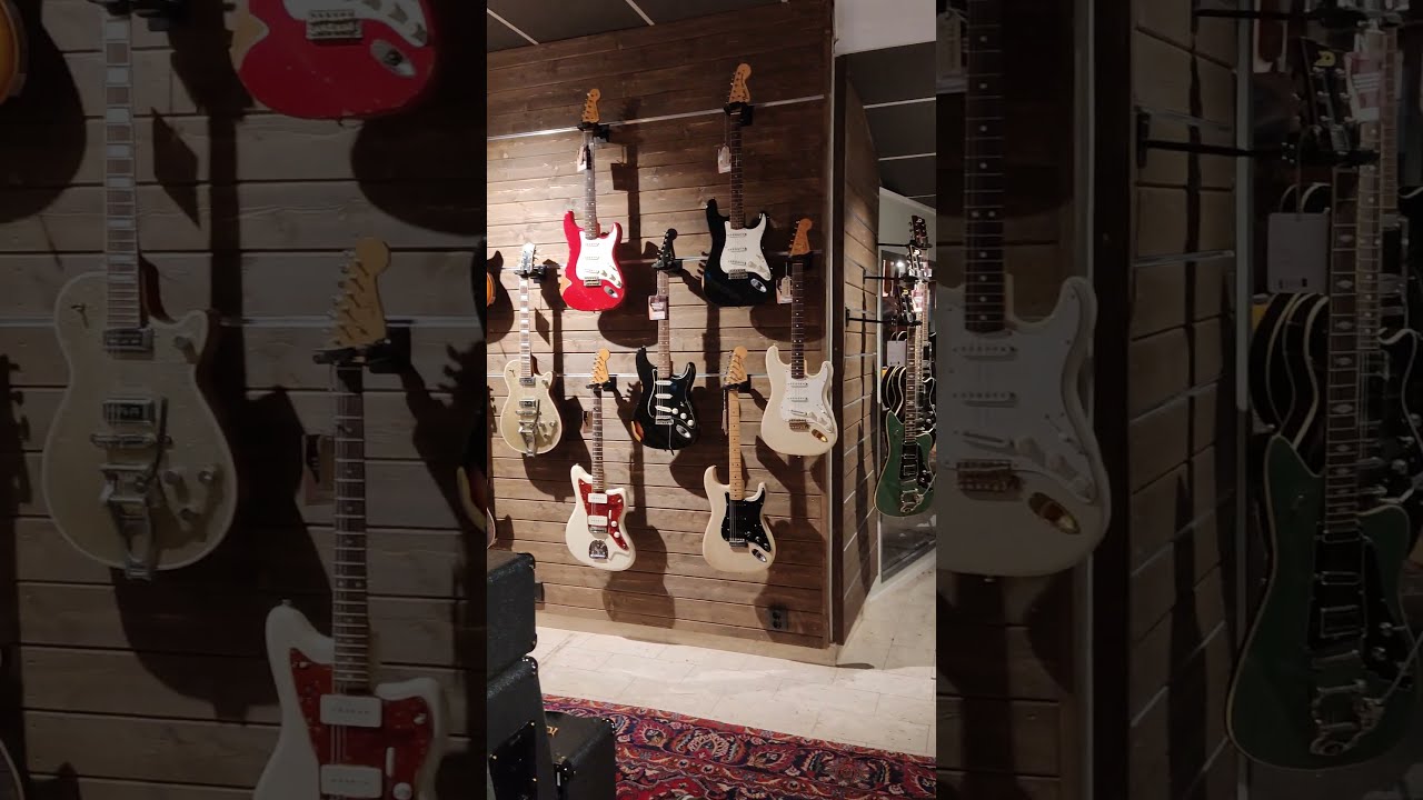 Like a kid in a candystore... #musicstore #guitars