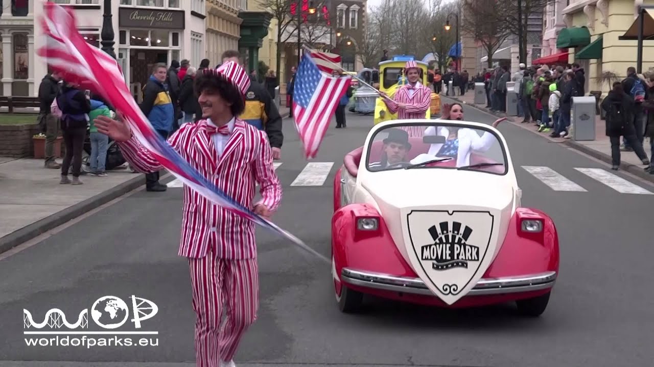 Movie Park Germany on Parade - Erste Parade 2016 - Saison Start 18.03.2016