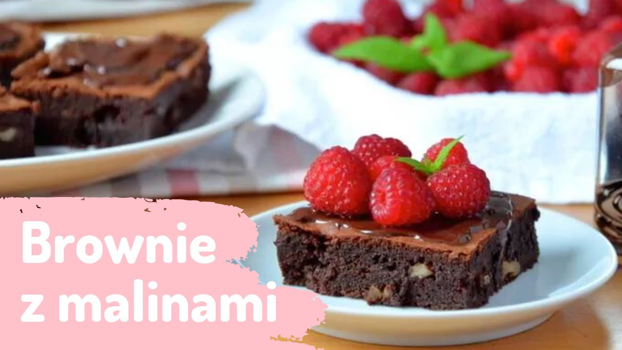 Czekoladowe BROWNIE z Malinami🍓❤️🍰 Najpyszniejsze ciasto czekoladowe i kropka😍