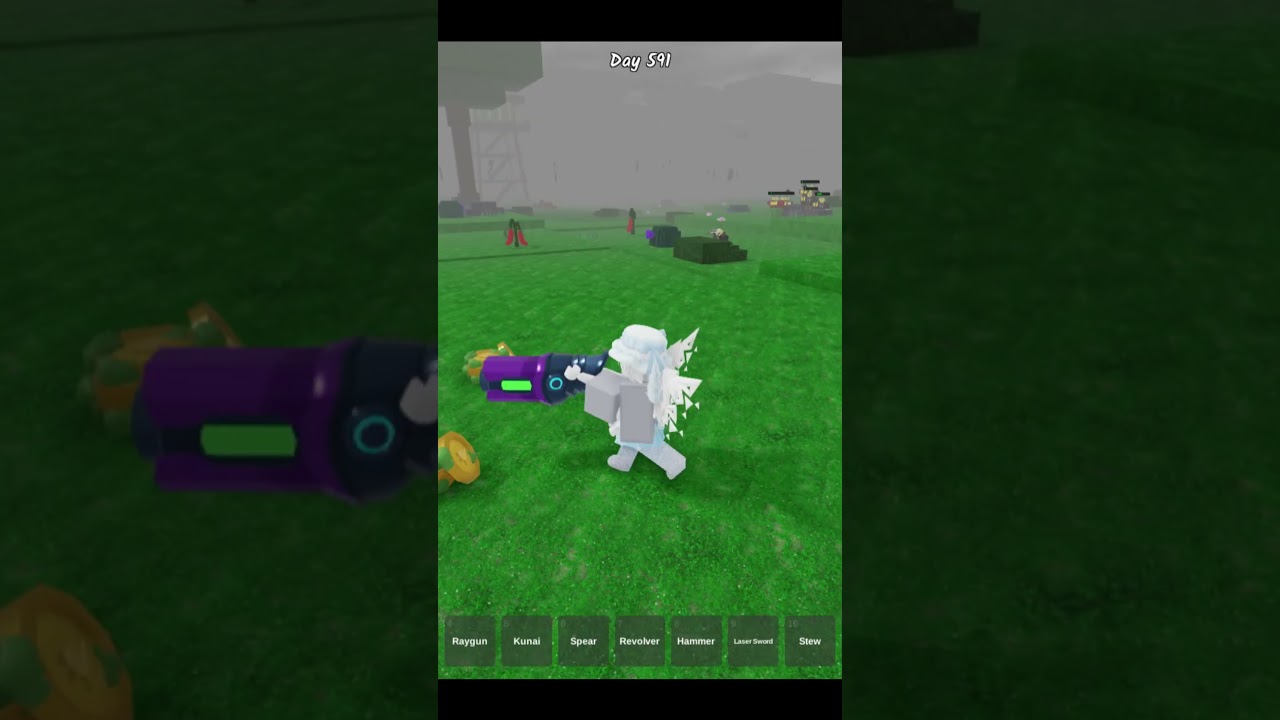 Why Laser Cannon is the BEST Weapon in 99 Nights in the Forest #roblox #robloxshorts #shorts