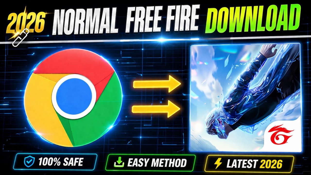 Chrome Se Free Fire Download Kaise Kare 😱 | Normal Free Fire 2026 | Play Store Bina Install