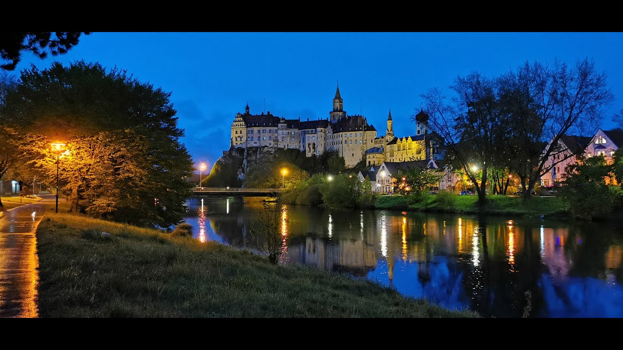 Schloss Sigmaringen__ Замок Зигмаринген, река Дунай