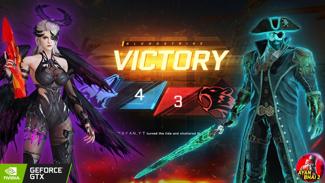 Epic Squadfight 1vs4 Crazy Challenge Gameplay in Blood Strike with Hard Players || No Commentary