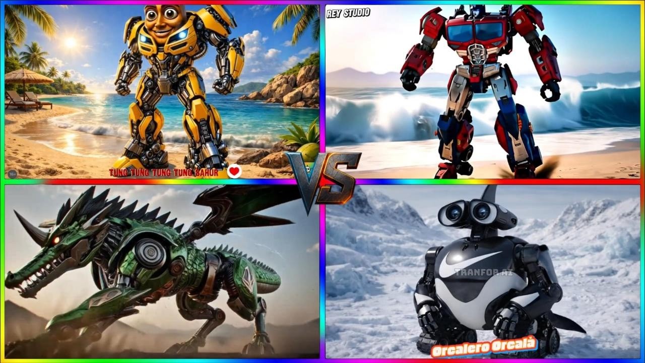 EXTINCTIONTRANSFORMERS🦄💥🆚BRAINROTWALL-E 🤖💛🆚Transformers Autobots🆚SIGMABOYT Transformers2 –TilesHop🎶