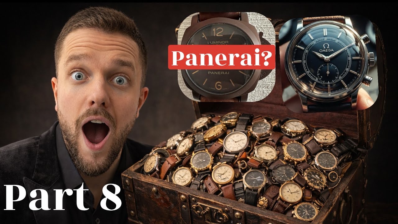 Распаковка коробки с блошиного рынка, часть 8 | Panerai, редкие циферблаты и скрытые находки