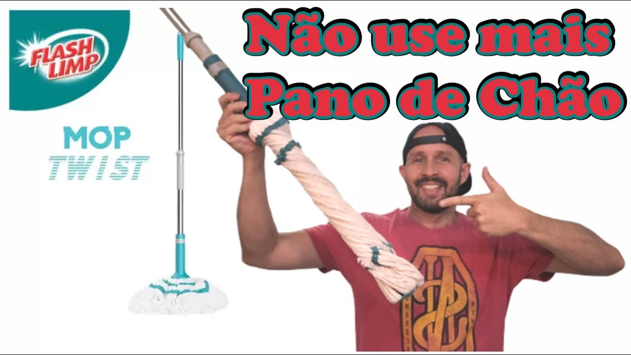 Mop7498 Twist com auto torção,  esqueça o Pano de Chão.