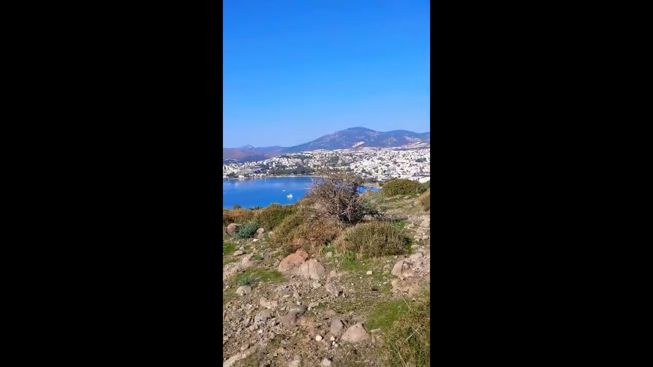 Area surrounding old windmills of Bodrum