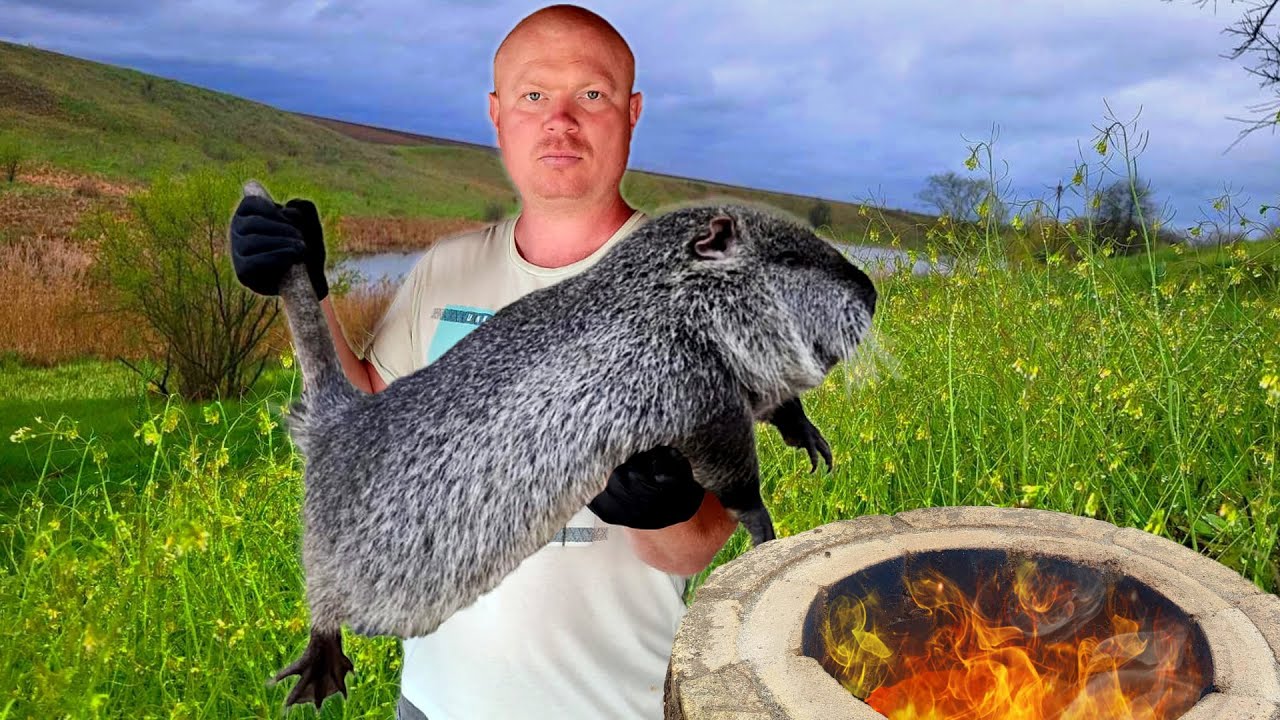 Огромная крыса в тандыре (Нутрия) (без переговоров) | Деревенская кухня