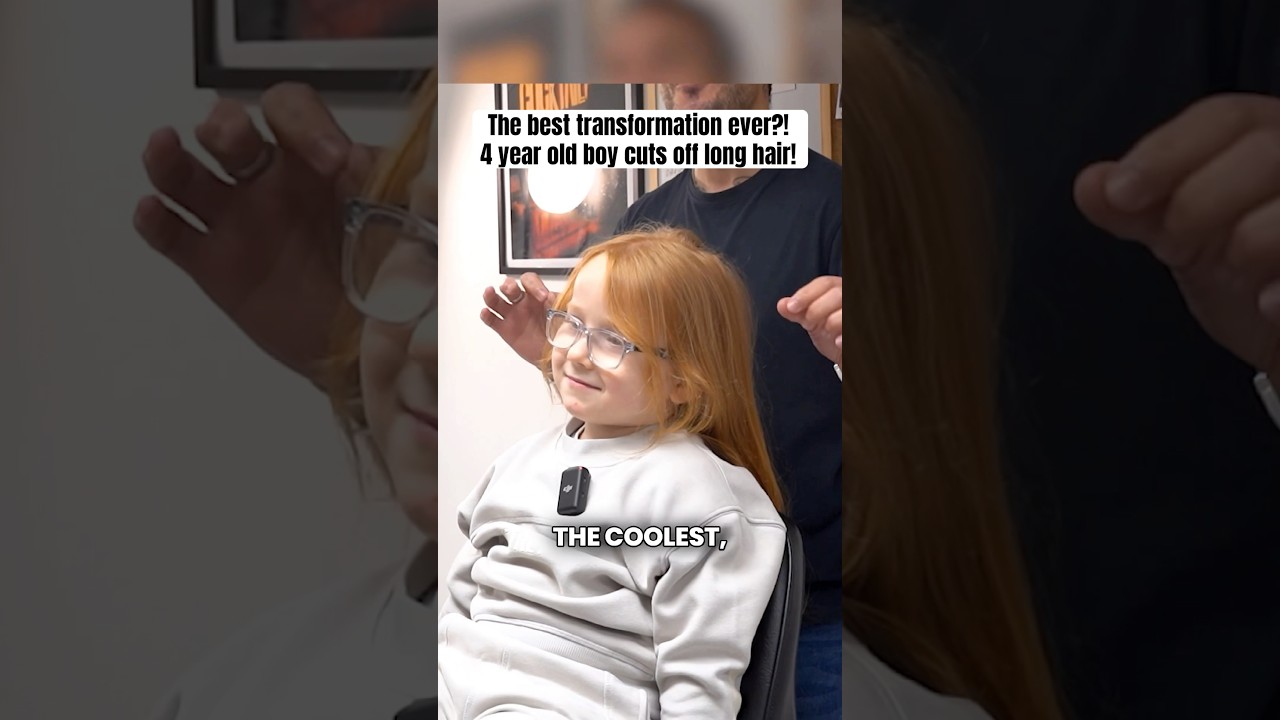 The BEST Transformation Ever?! 4 Year Old CUTS OFF Long Hair!