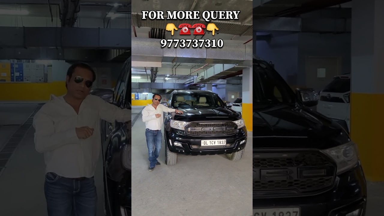 FORD ENDEAVOUR{BLACK } | 2016 MODEL | DL REG. | AUTOMATIC | CALL US - 9773737310 @BabaLuxuryCar