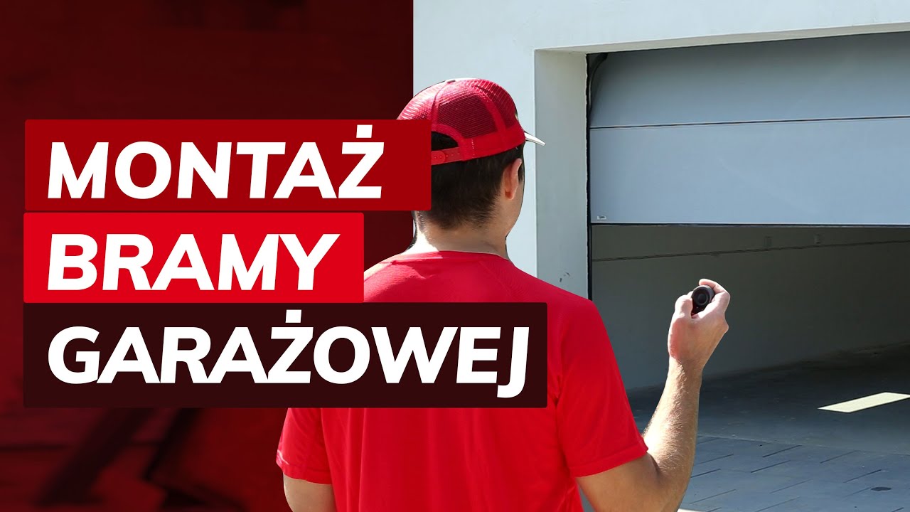 Montaż bramy garażowej segmentowej z napędem. Jak zamontować bramę garażową z silnikiem.