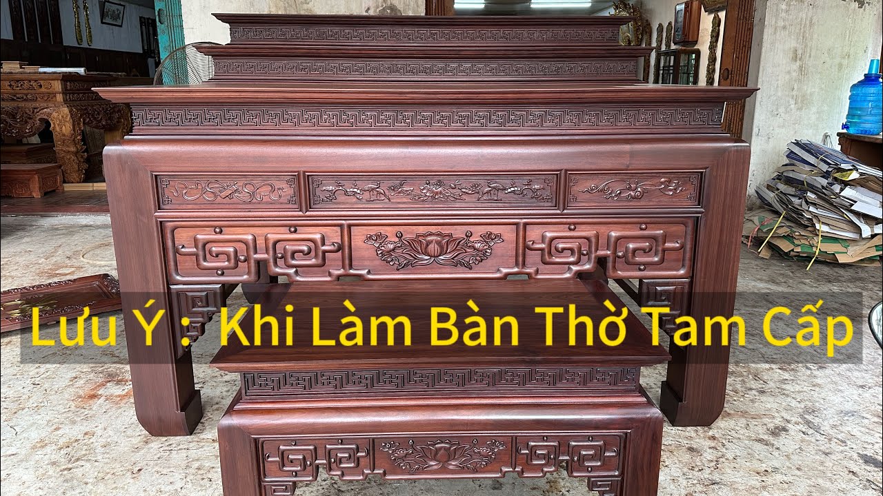 Những Điều Cần Biết Khi Làm Bàn Thờ Gia Tiên Tam Cấp #banthogiatien #dogoquochiep