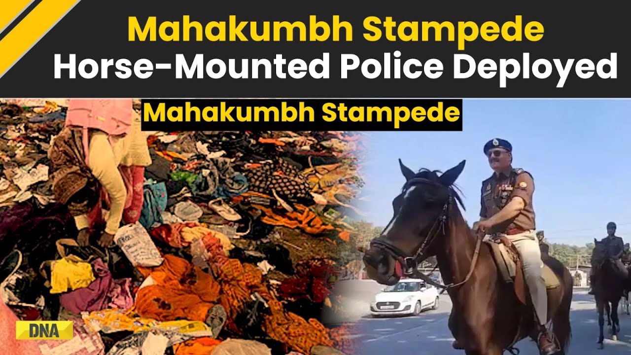 Kumbh Stampede: Mahakumbh DIG Deploys Horse-Mounted Police To Vacate Devotees From Sangam Ghat