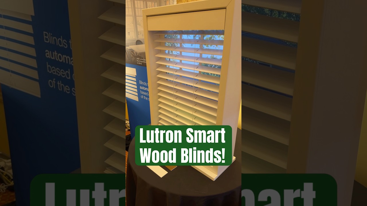 Smart Wood Blinds from Lutron! 