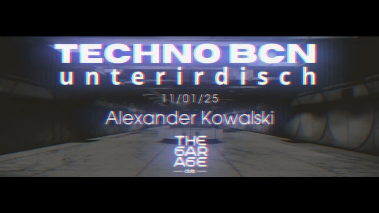 11-01-25 - Techno Bcn - Alexander Kowalski