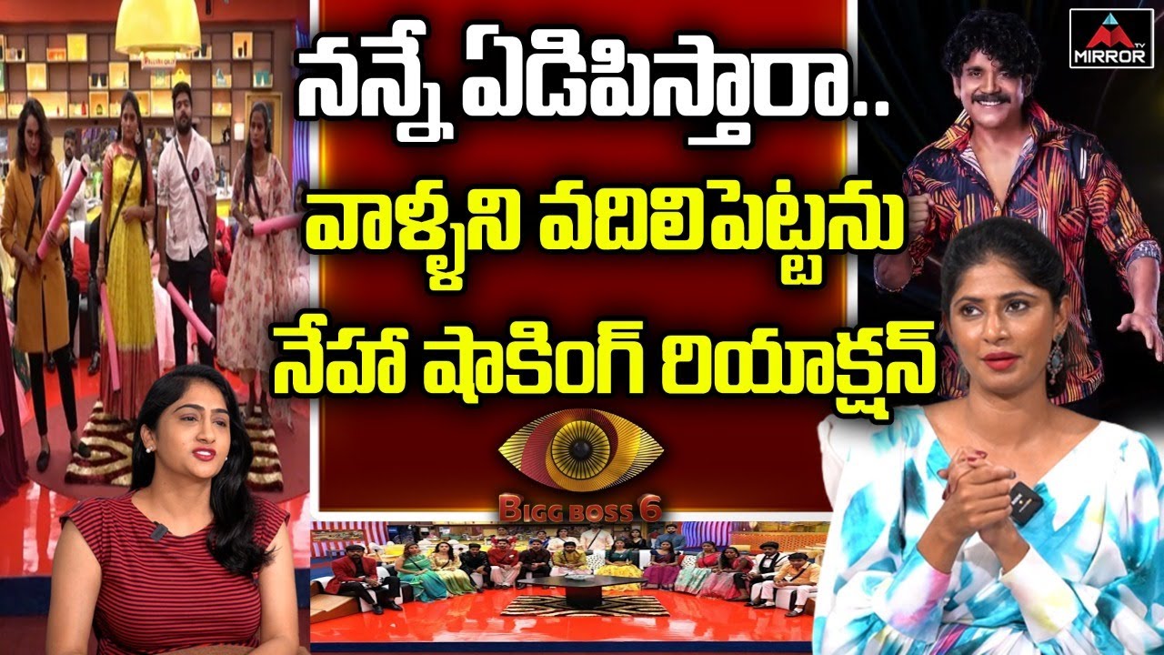 Neha Chowdary Shocking Comments on Bigg Boss 6 Telugu Contestants | BB6 Elimination | Mirror Tv