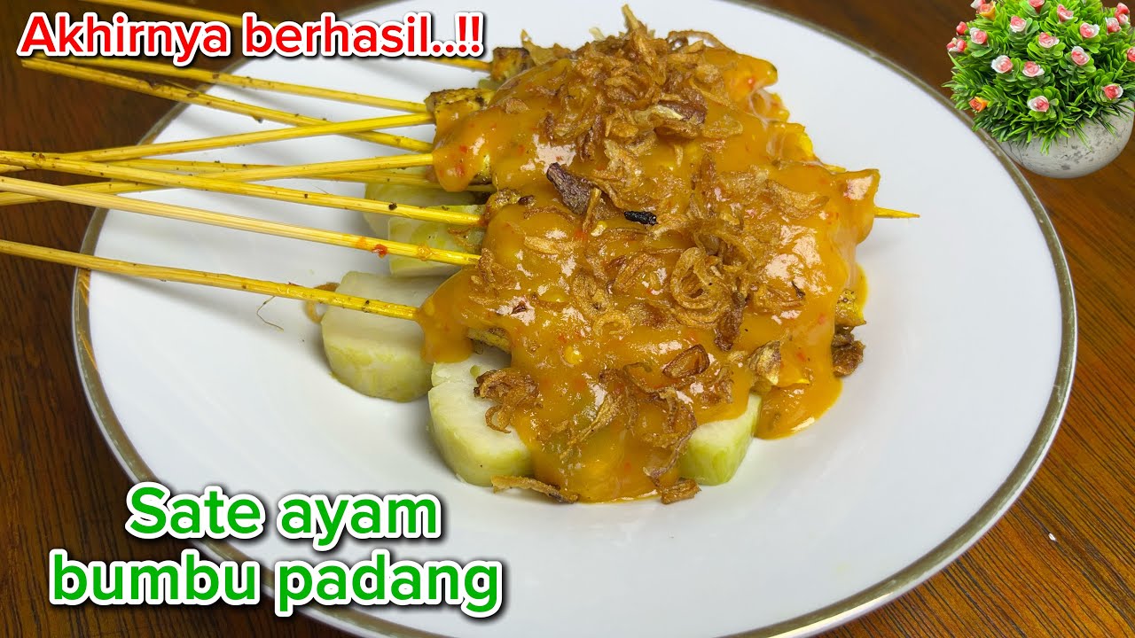 RESEP SATE AYAM BUMBU PADANG ENAK BANGET SEMUA PADA SUKA 