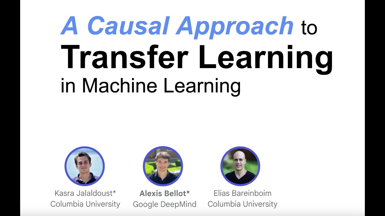 Alexis Bellot (DeepMind): A Causal Approach to Transfer Learning in Machine Learning