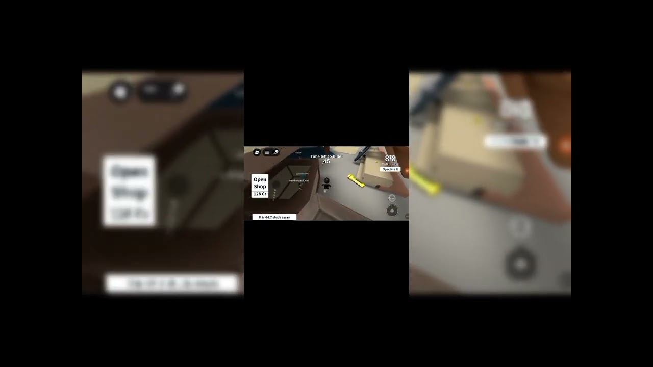 Eu e meu irm&atilde;o jogamos um jogo de esconde esconde no roblox !!!!!!!!😜