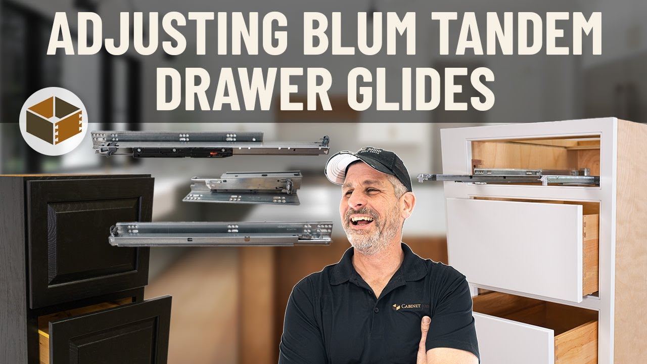 Регулировка направляющих для выдвижных ящиков Blum Tandem | Сборка шкафа RTA
