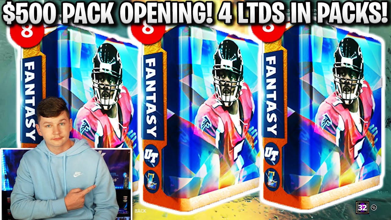 UNBELIEVEABLE $500 LEGEND PACK OPENING! 4 LTD CARDS IN PACKS! | MADDEN 22 ULTIMATE TEAM