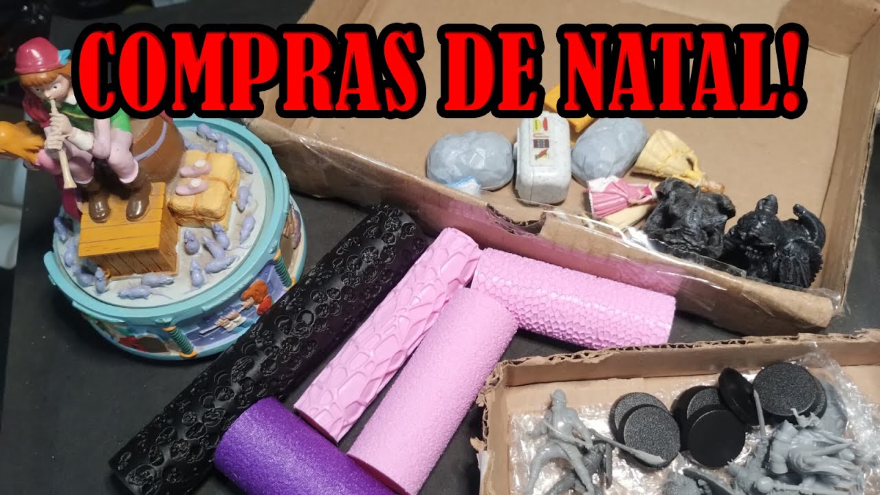 Brinquedo que comprei e presentes para transformar em miniaturas de RPG!