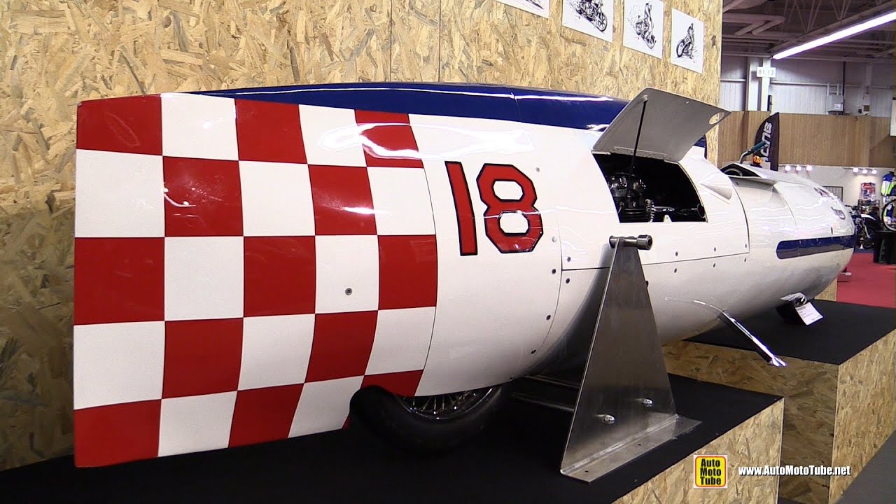 1956 Triumph Texas Cee Gar Speed Bike - Walkaround - 2015 Salon de la Moto Paris
