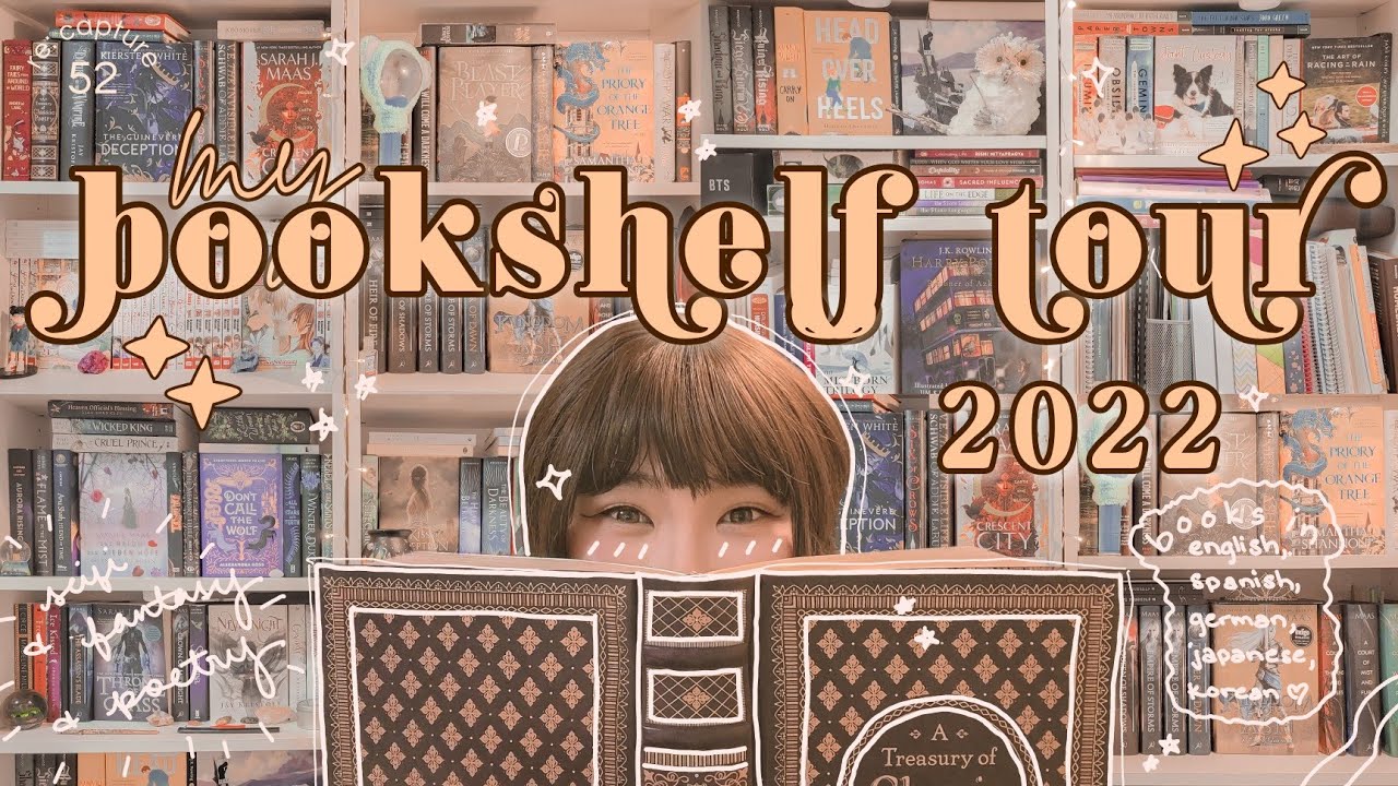 ✨️ my home library bookshelf tour 2022 // book collection // 🌸 fantasy, poetry, romance, nonfiction