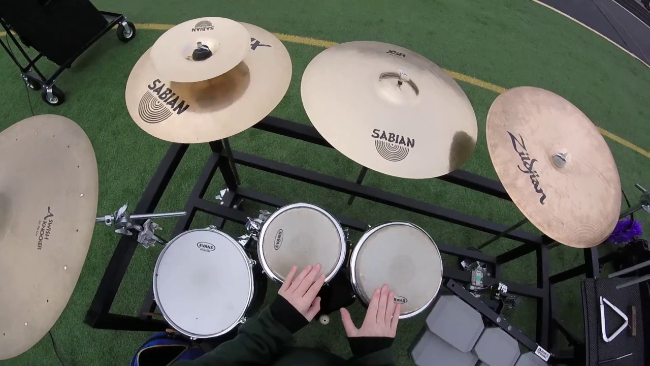 Bellbrook High School Marching Band 2017 Rack Head Cam - Nolan Samborsky