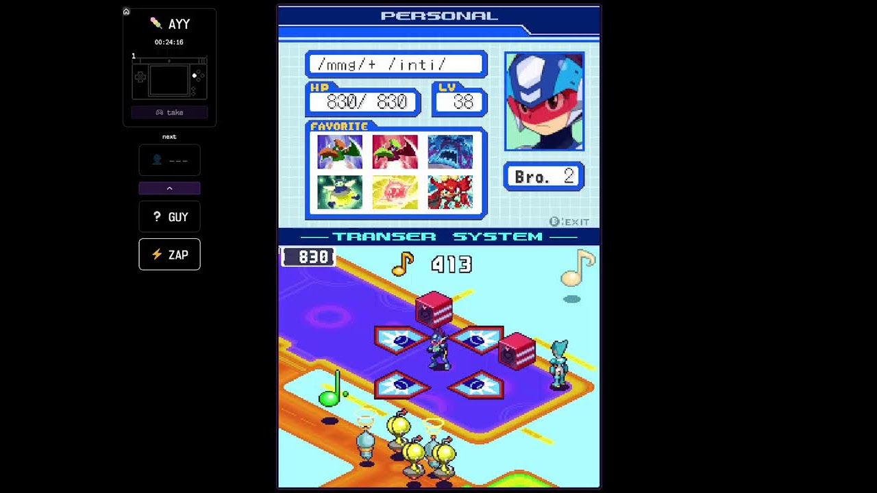 Telemelt Co-op /mmg/ vs Mega Man Starforce 1 DX (Legend mode part 4)