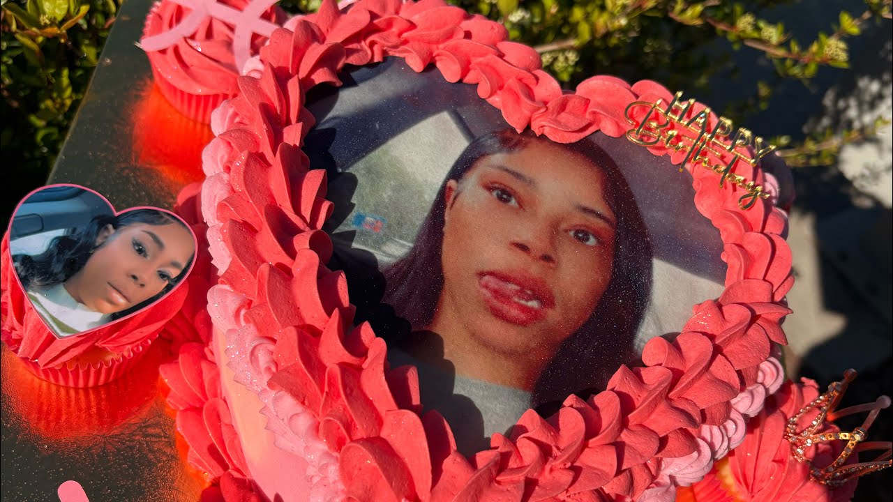 Decorating a Heart Cake | Decorating a Heart Cake with Edible Images & Cupcakes