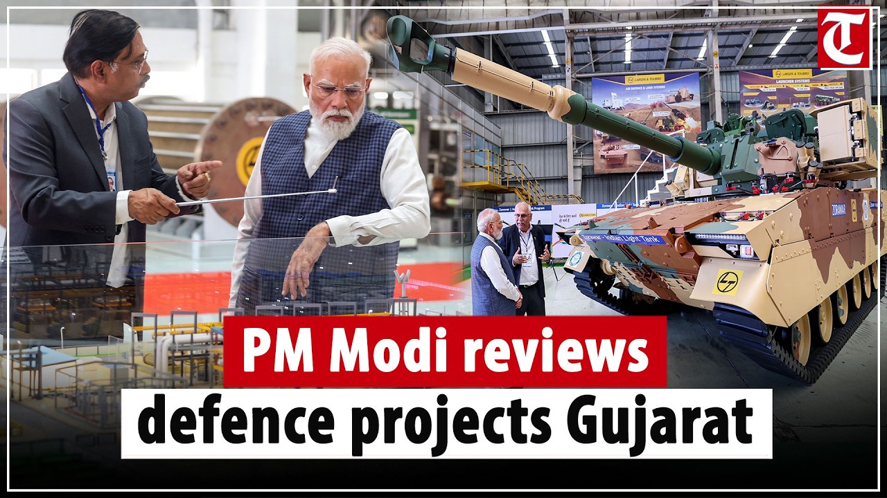 PM Modi visits L&T Hazira facility in Surat, reviews defence and industrial projects in Gujarat