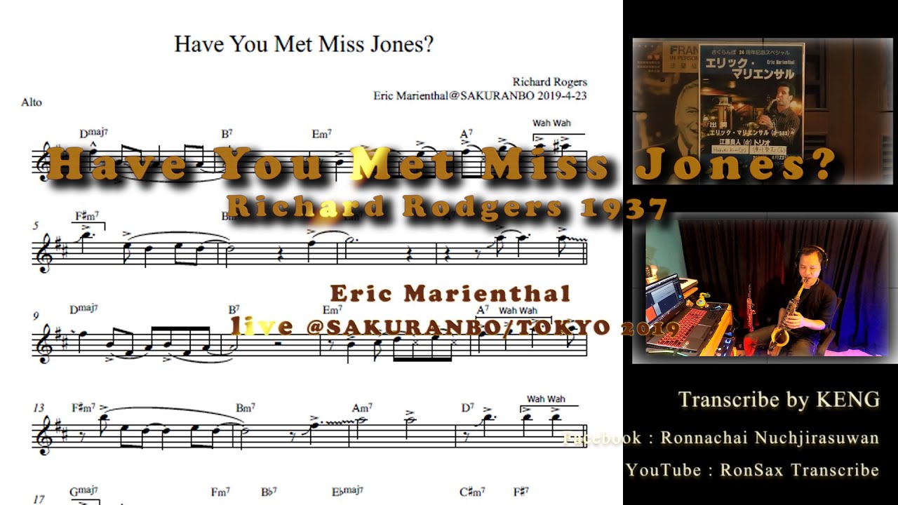 Have You Met Miss Jones - Eric Marienthal 