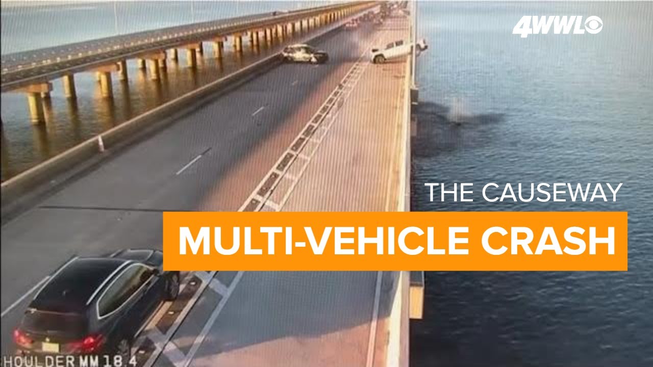 Caught on Camera: Multi-vehicle crash on Causeway