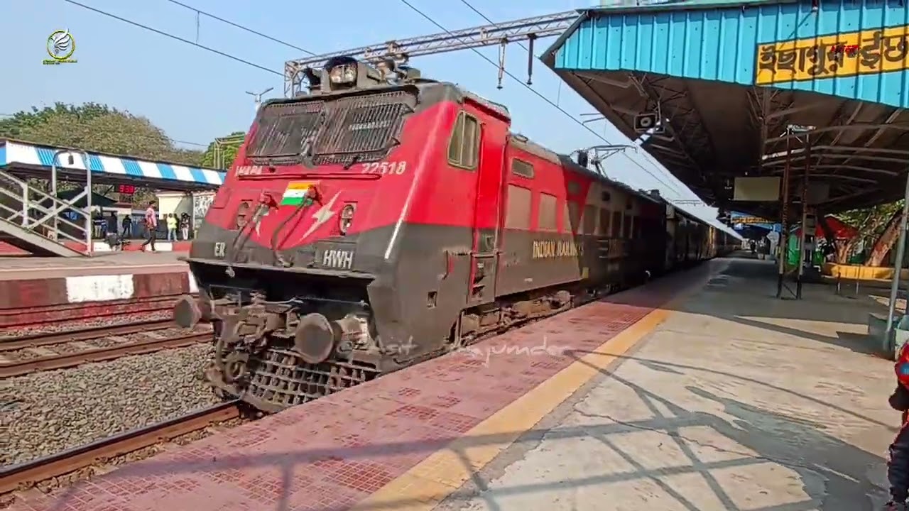 Sealdah Capital через Ичапур! 😯🔥Высокоскоростные магистральные электропоезда, пассажирские и эксп...