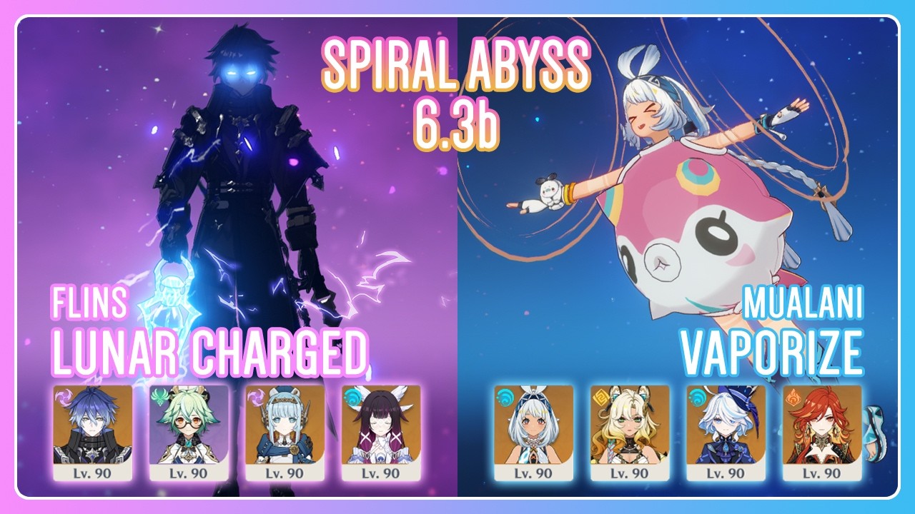 C2 Flins Lunar Charged & C2 Mualani Vaporize | Spiral Abyss 6.3b | Genshin Impact