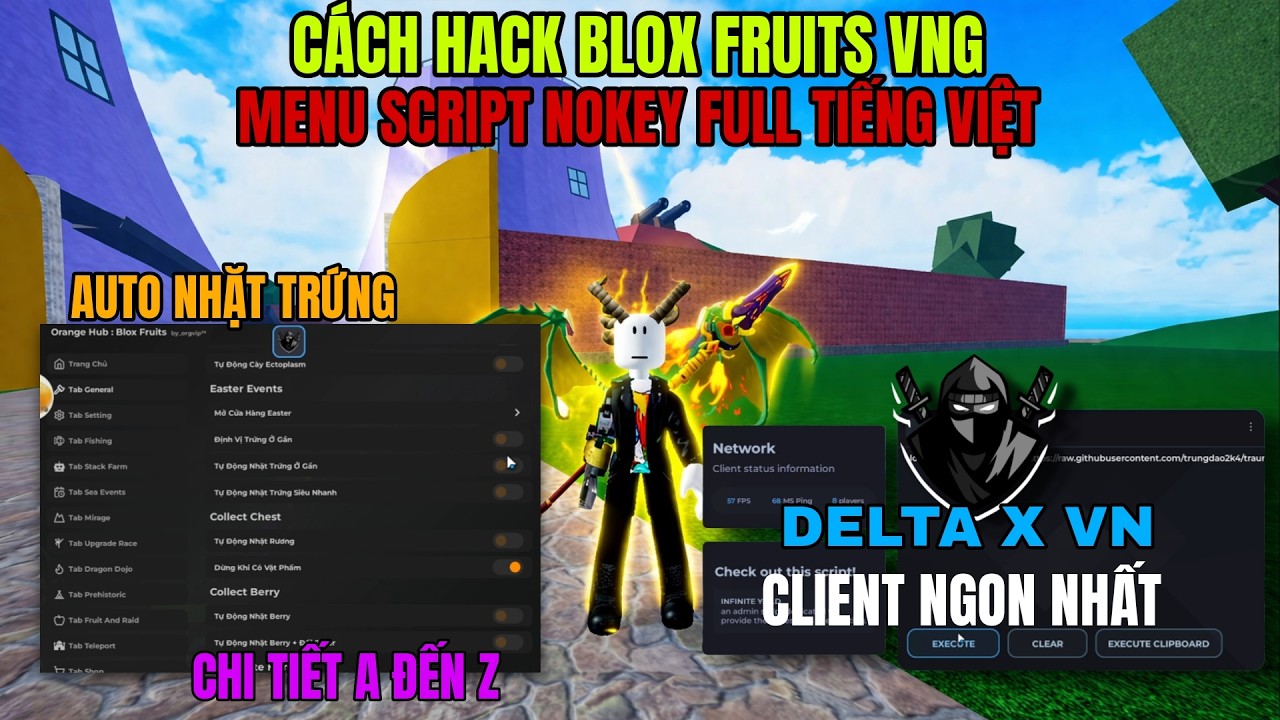 C&aacute;ch C&agrave;i Hack Roblox Blox Fruits Delta X VNG Chi Tiết Cho Người Mới Cực K&igrave; Dễ Hiểu Từ A đến Z Mới