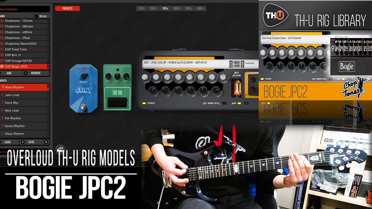 Overloud TH-U Rig Models | Bogie JPC2 | (Mesa Boogie JP2C John Petrucci - Dream Theater Riffs)