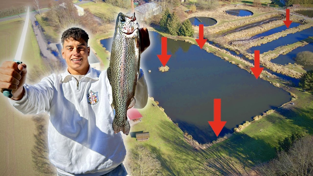 ALLEINE AM FORELLENTEICH 🤫🎣